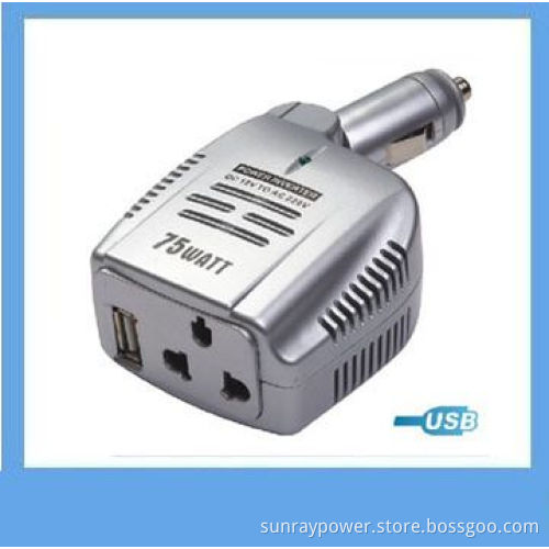 75W DC to AC Inverter with USB 12V